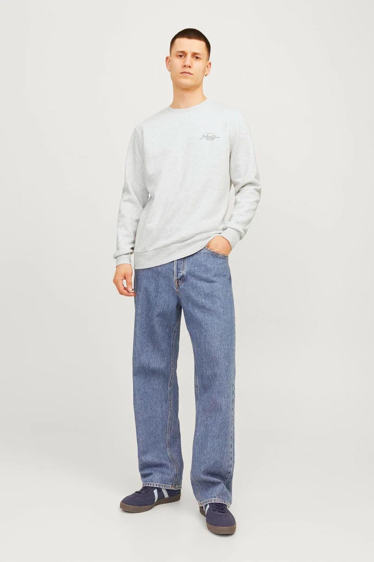 JACK&JONES 12256837 SOL GOGUS YAZILI YUVARLAK YADA UZUN KOL SWEAT JACK&JONES 12256837 SOL GOGUS YAZILI YUVARLAK YADA UZUN KOL SWEAT