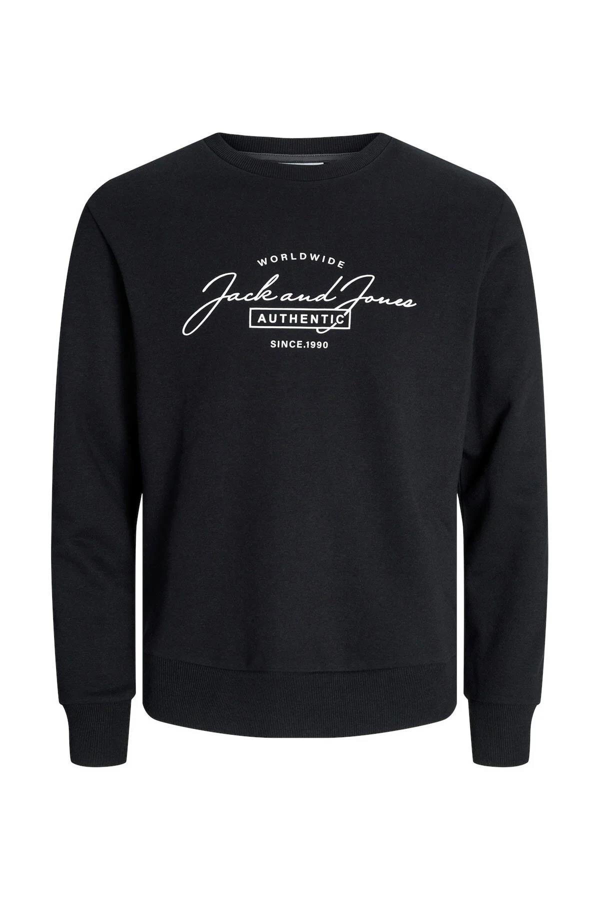 JACK&JONES 12256837 SOL GOGUS YAZILI YUVARLAK YADA UZUN KOL SWEAT JACK&JONES 12256837 SOL GOGUS YAZILI YUVARLAK YADA UZUN KOL SWEAT