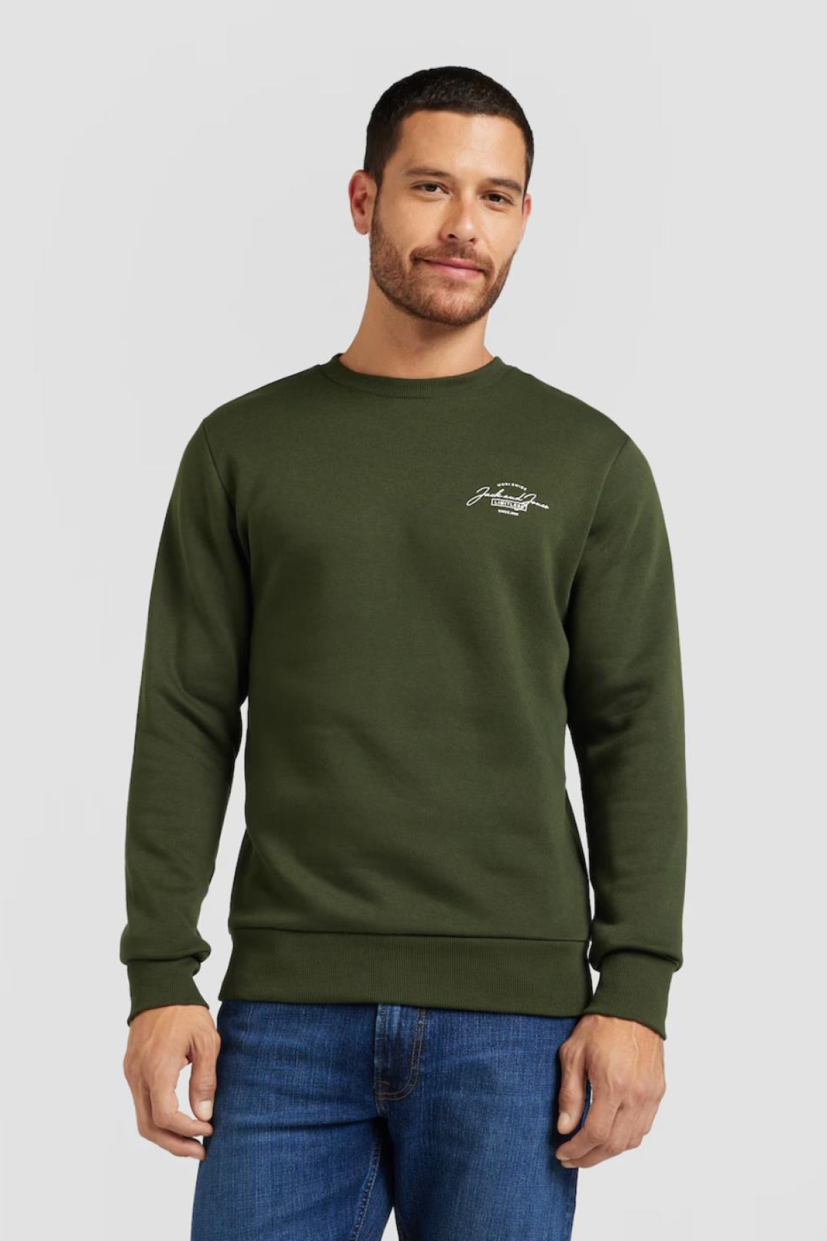 JACK&JONES 12256837 SOL GOGUS YAZILI YUVARLAK YADA UZUN KOL SWEAT JACK&JONES 12256837 SOL GOGUS YAZILI YUVARLAK YADA UZUN KOL SWEAT