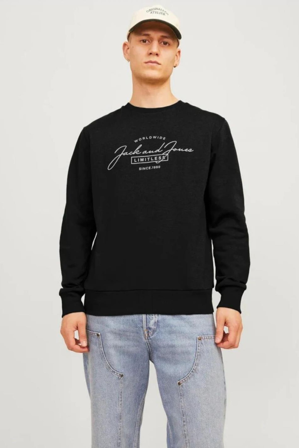 JACK&JONES 12256837 SOL GOGUS YAZILI YUVARLAK YADA UZUN KOL SWEAT JACK&JONES 12256837 SOL GOGUS YAZILI YUVARLAK YADA UZUN KOL SWEAT