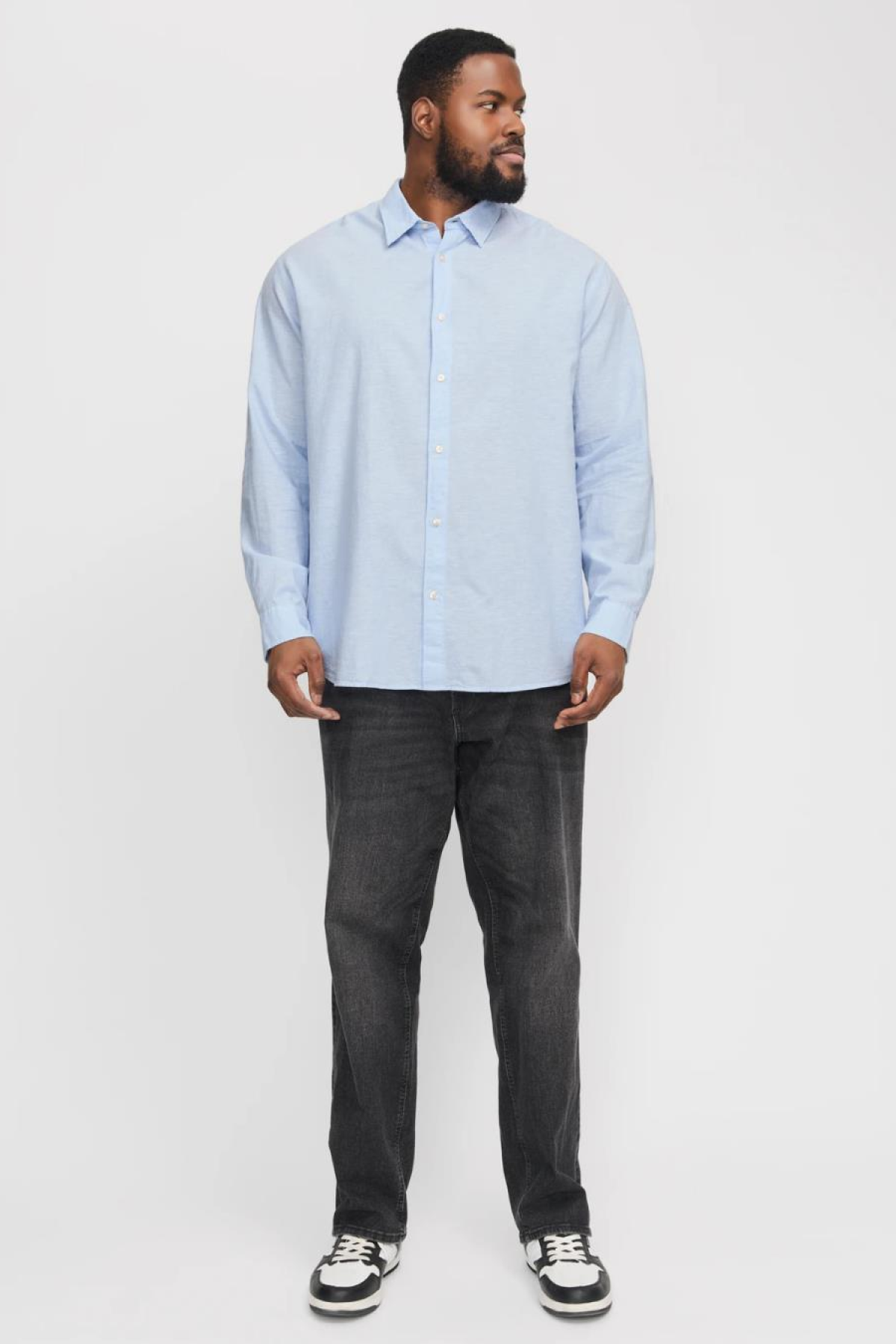 JACK&JONES 12269089 BATTAL BUYUK BEDEN JJEBREEZE LINEN  BLEND ERKEK UZUN KOL GOMLEK JACK&JONES 12269089 BATTAL BUYUK BEDEN JJEBREEZE LINEN  BLEND ERKEK UZUN KOL GOMLEK