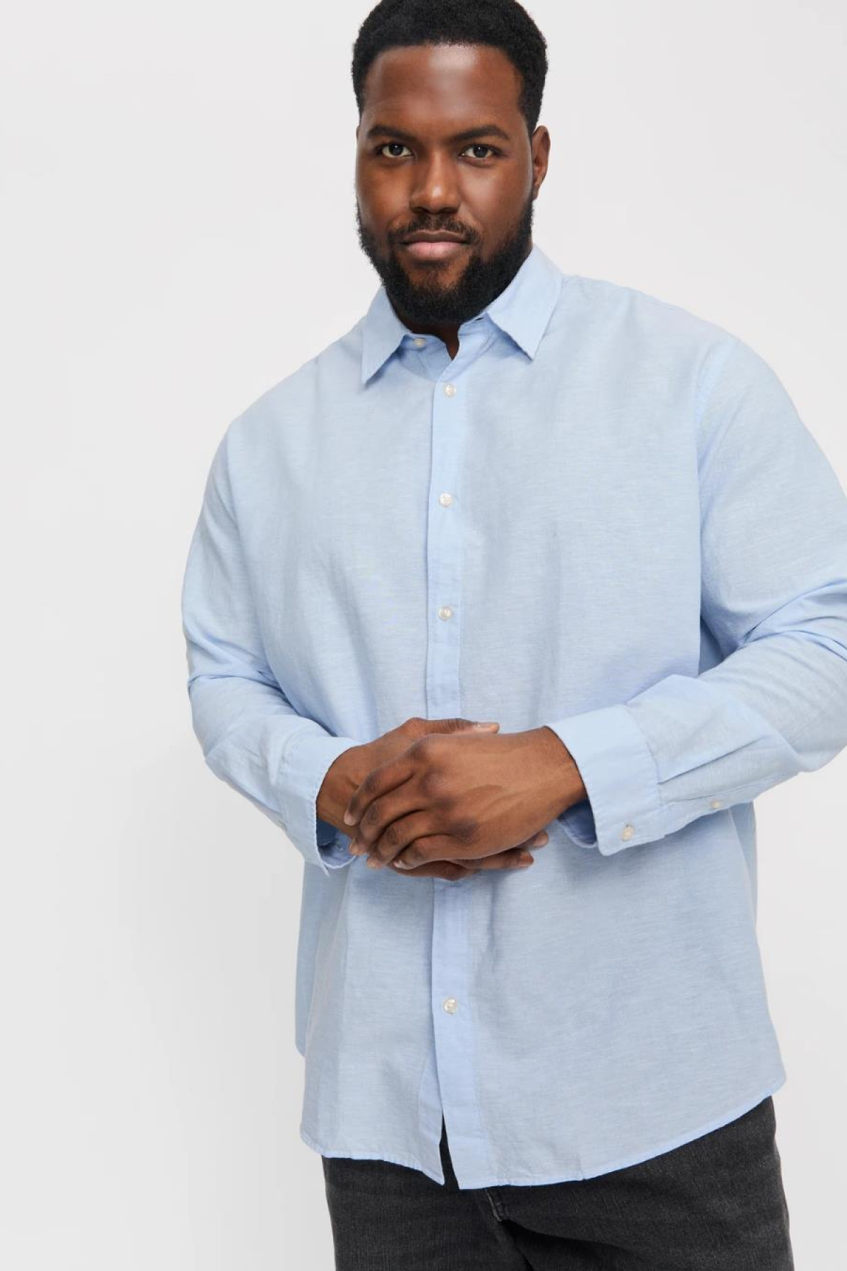 JACK&JONES 12269089 BATTAL BUYUK BEDEN JJEBREEZE LINEN  BLEND ERKEK UZUN KOL GOMLEK JACK&JONES 12269089 BATTAL BUYUK BEDEN JJEBREEZE LINEN  BLEND ERKEK UZUN KOL GOMLEK