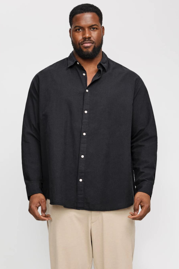 JACK&JONES 12269089 BATTAL BUYUK BEDEN JJEBREEZE LINEN  BLEND ERKEK UZUN KOL GOMLEK JACK&JONES 12269089 BATTAL BUYUK BEDEN JJEBREEZE LINEN  BLEND ERKEK UZUN KOL GOMLEK