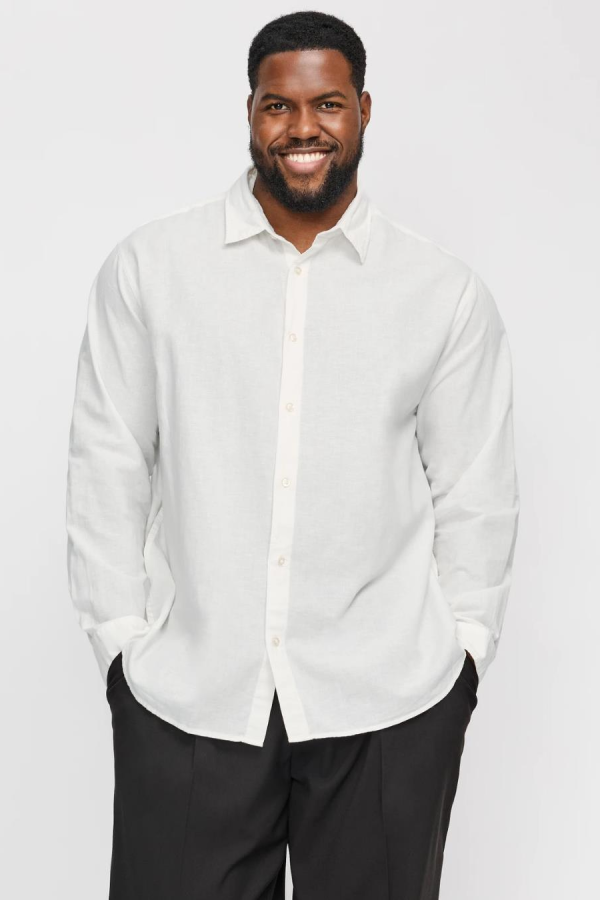 JACK&JONES 12269089 BATTAL BUYUK BEDEN JJEBREEZE LINEN  BLEND ERKEK UZUN KOL GOMLEK JACK&JONES 12269089 BATTAL BUYUK BEDEN JJEBREEZE LINEN  BLEND ERKEK UZUN KOL GOMLEK