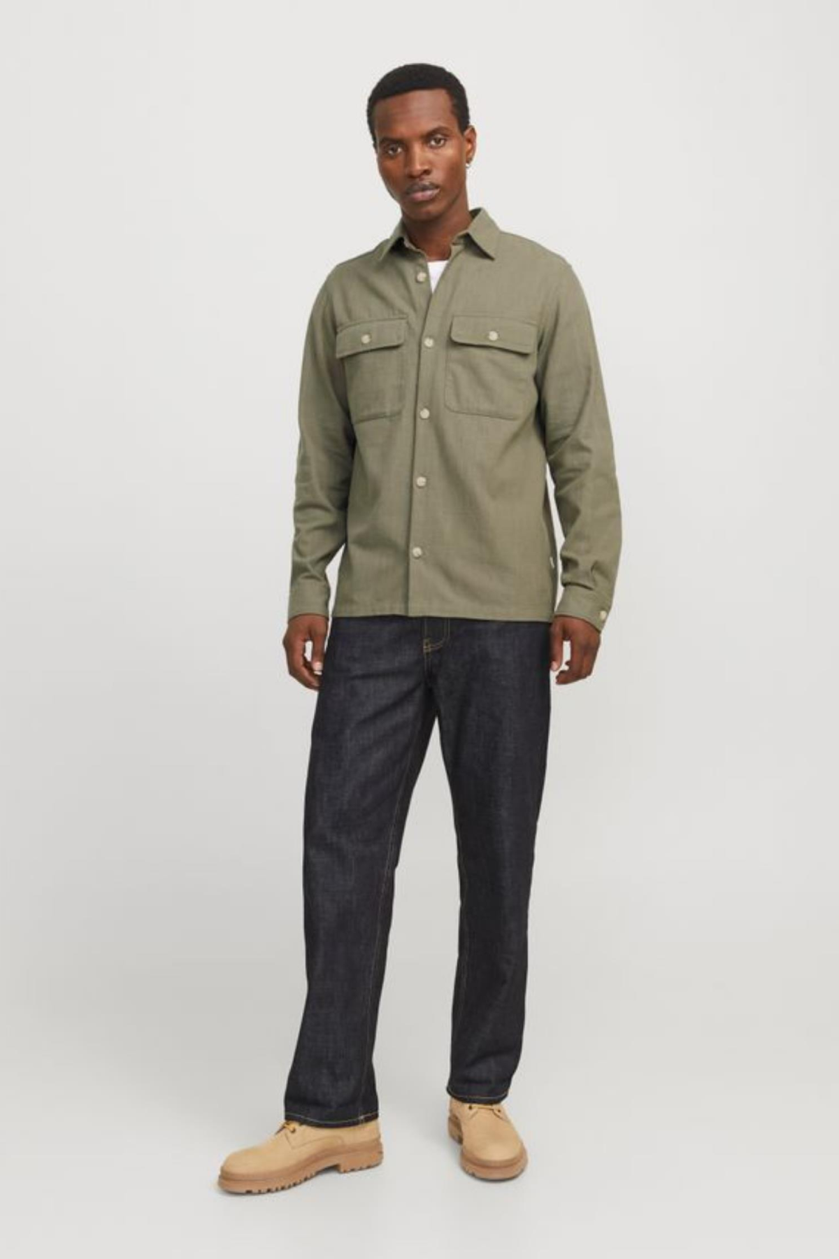 JACK&JONES 12274954 JPRCCRAYMOND SPRING SOLID DENIM OVERSHIRT JACK&JONES 12274954 JPRCCRAYMOND SPRING SOLID DENIM OVERSHIRT