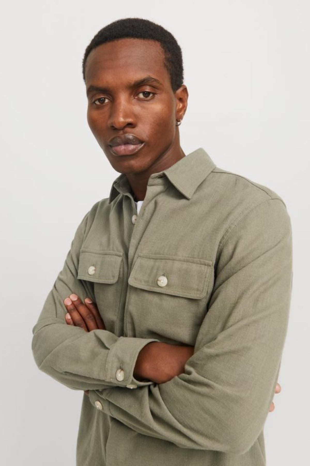 JACK&JONES 12274954 JPRCCRAYMOND SPRING SOLID DENIM OVERSHIRT JACK&JONES 12274954 JPRCCRAYMOND SPRING SOLID DENIM OVERSHIRT