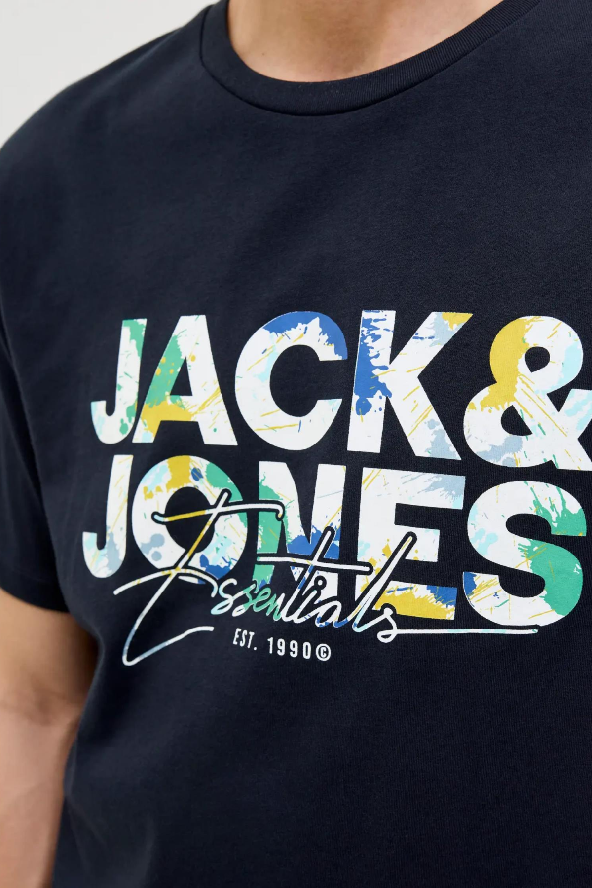 JACK&JONES 12278523 JJGEOLAS TEE 0 YAKA KISA KOL TSH