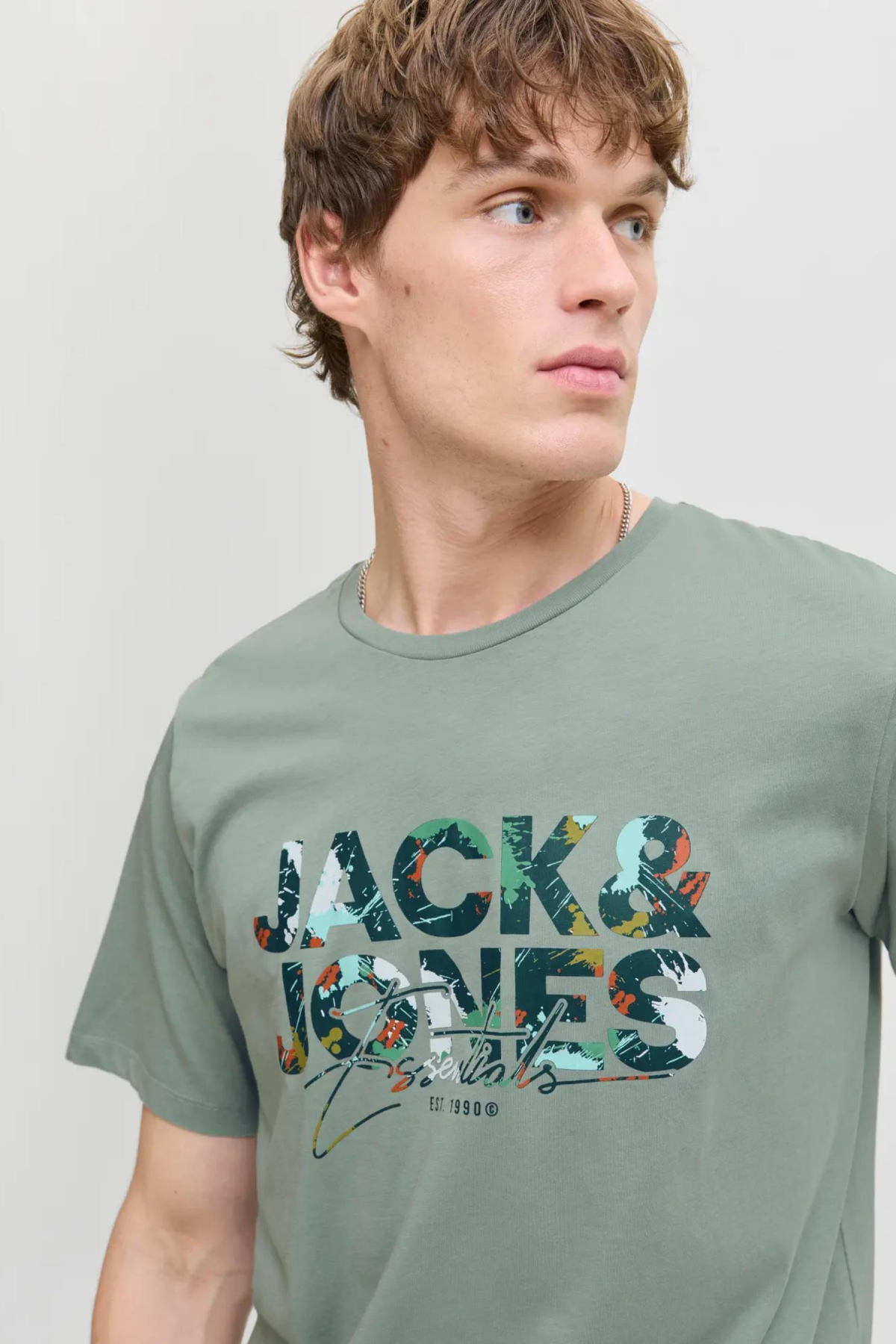 JACK&JONES 12278523 JJGEOLAS TEE 0 YAKA KISA KOL TSH