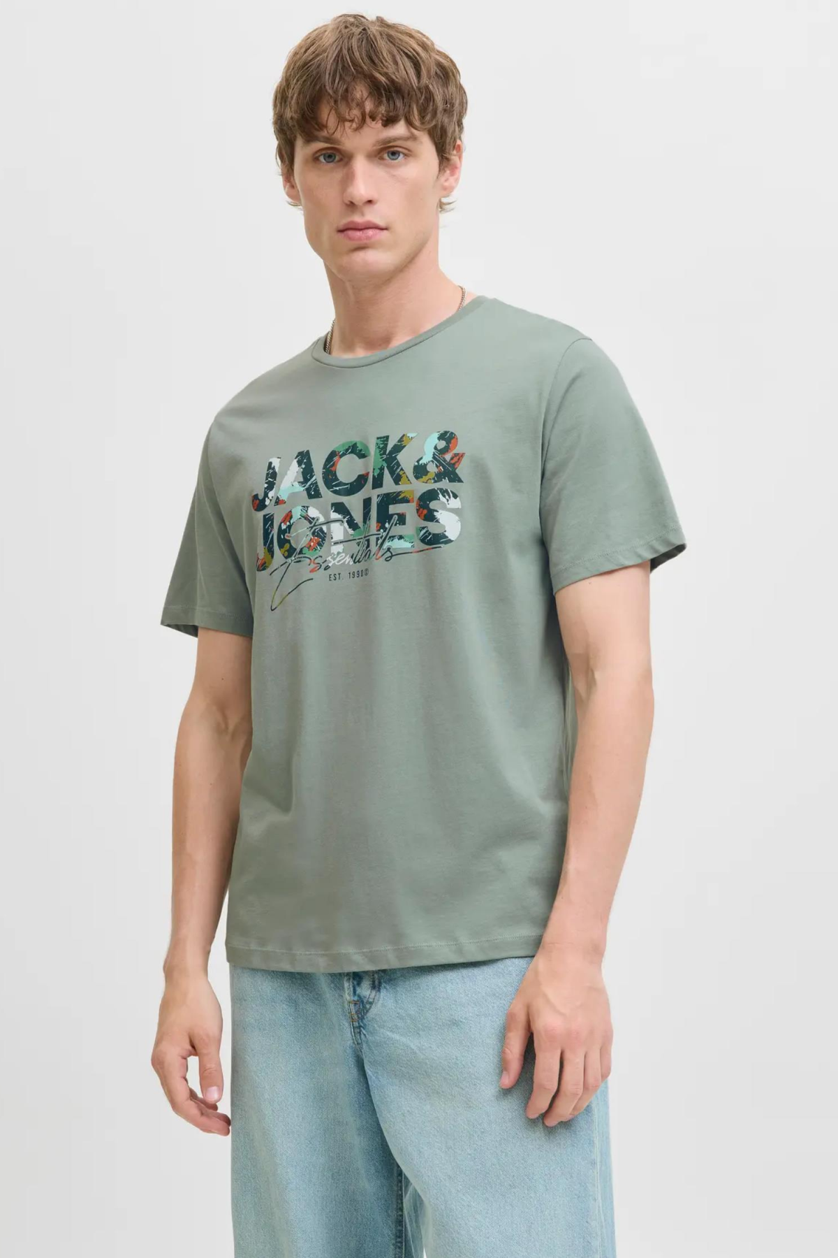 JACK&JONES 12278523 JJGEOLAS TEE 0 YAKA KISA KOL TSH