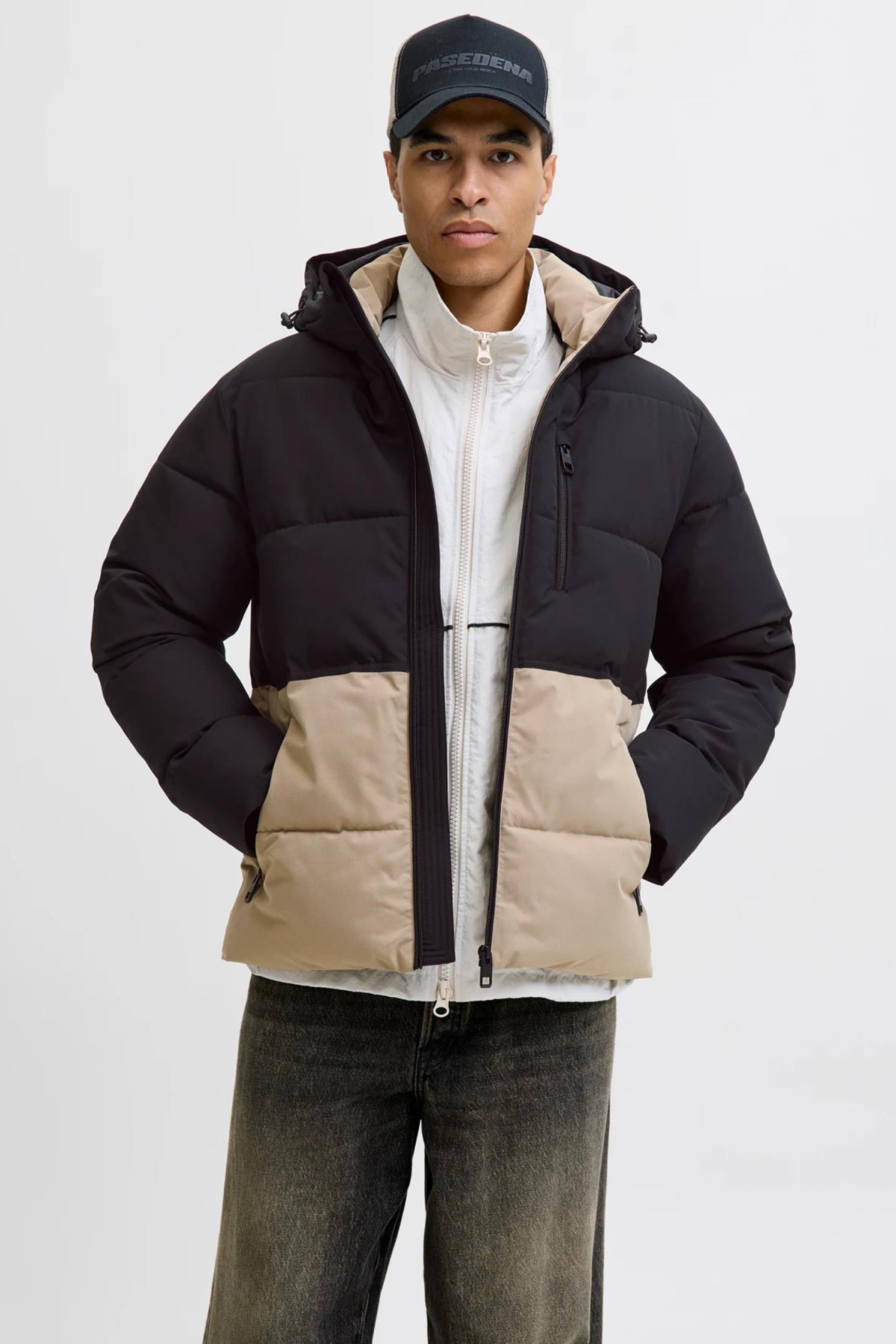 JACK&JONES 12278792 JJEOWEN PUFFER CIKMA KAPUSONLU ICI DOLGULU KALIN MONT