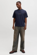 JACK&JONES 12282892 JORNORREBRO EMB O  YAKA KISA KOL TSH