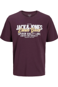 JACK&JONES 12284905 JJELOGO  YAZILI BUYUK BEDEN KISA KOL TSHIRT
