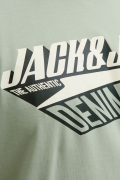 JACK&JONES 12284905 JJELOGO  YAZILI BUYUK BEDEN KISA KOL TSHIRT