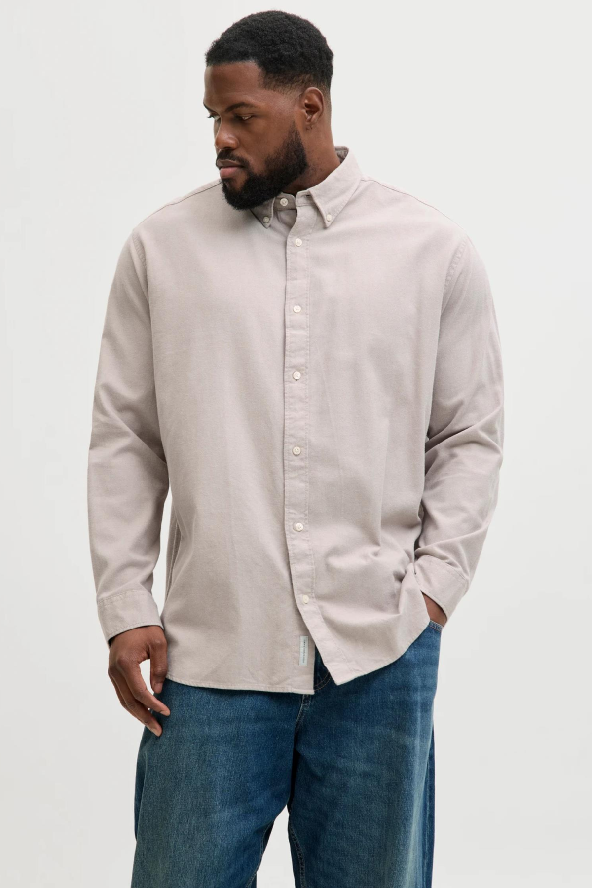 JACK&JONES 12287627 BATTAL BUYUK BEDEN UZUN KOL GOMLEK