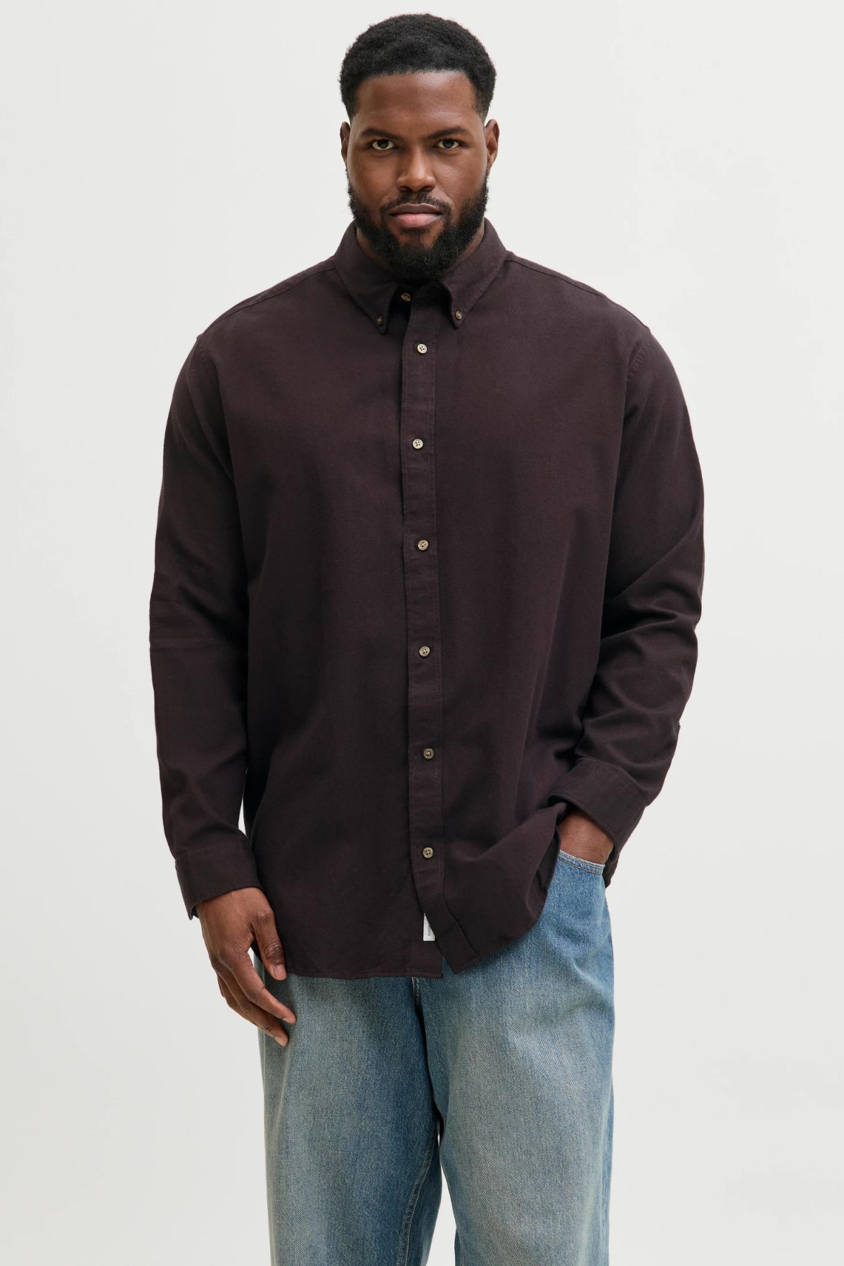 JACK&JONES 12287627 BATTAL BUYUK BEDEN UZUN KOL GOMLEK