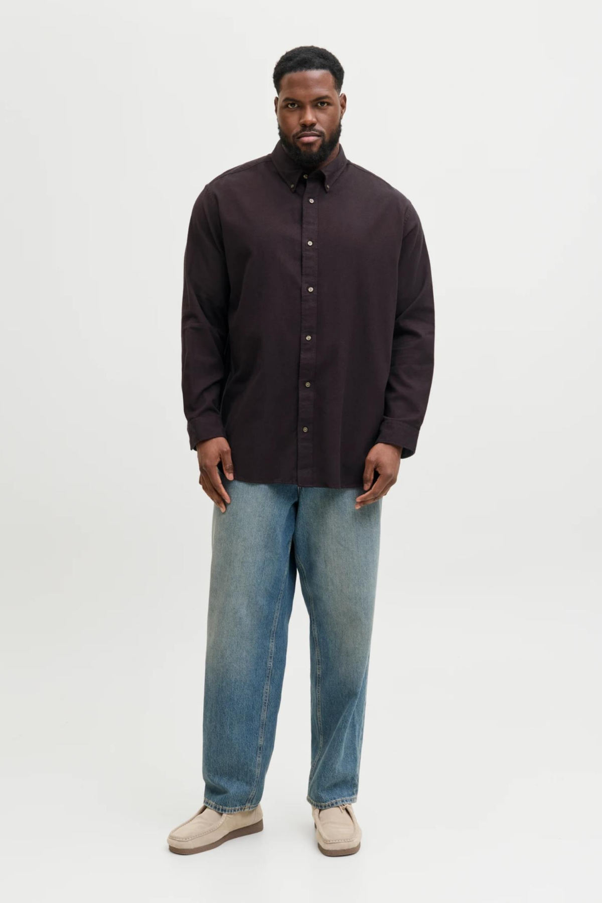 JACK&JONES 12287627 BATTAL BUYUK BEDEN UZUN KOL GOMLEK