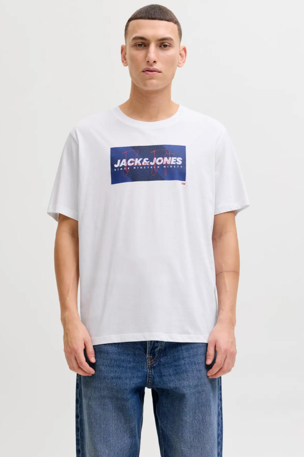 JACK&JONES 12288492 JJCOLE PRINT  TEE 0 YAKA KISA KOL TSH