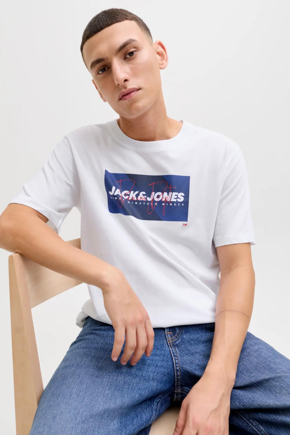 JACK&JONES 12288492 JJCOLE PRINT  TEE 0 YAKA KISA KOL TSH