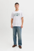 JACK&JONES 12288536 JJEJEFF LOGO TEE 0 YAKA KISA KOL TSH