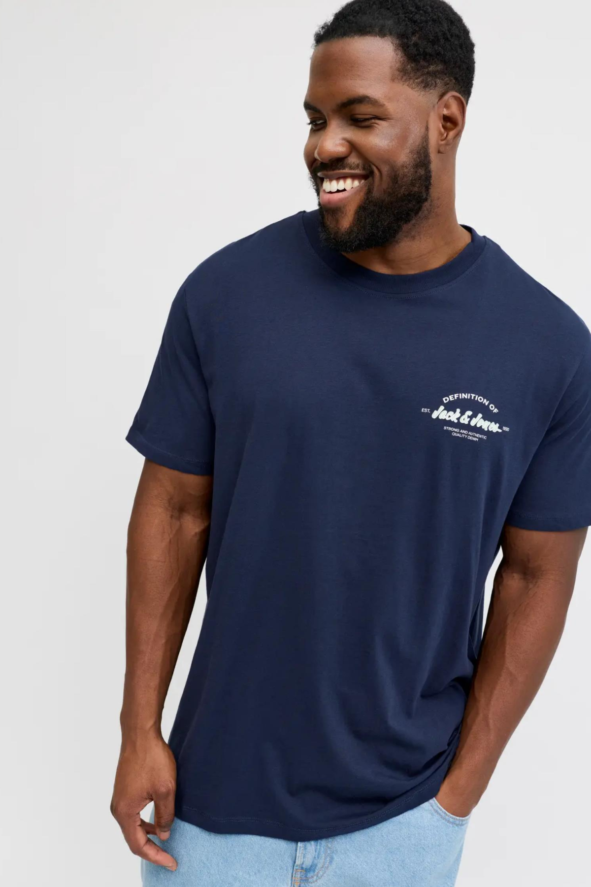 JACK&JONES 12289681 JJBRANDON TEE BATTAL BUYUK BEDEN ERKEK TSHIRT