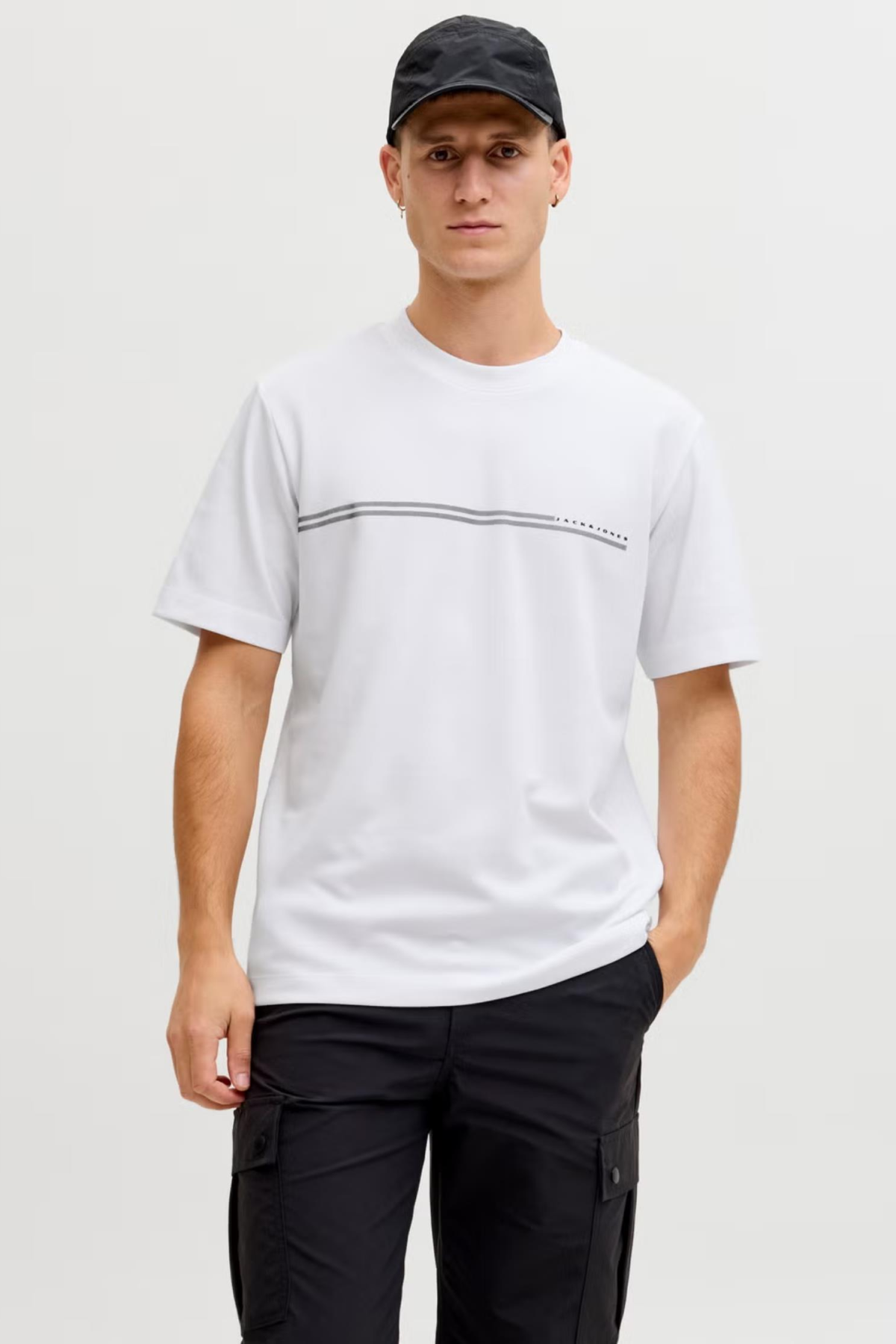 JACK&JONES 12289936 JCOFUSION CHEST 0 YAKA KISA KOL TSH