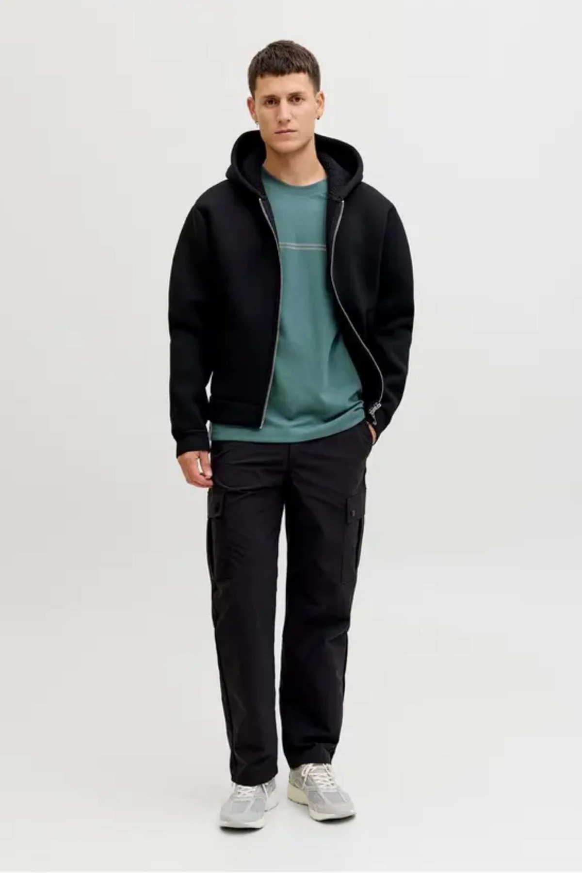 JACK&JONES 12289936 JCOFUSION CHEST 0 YAKA KISA KOL TSH