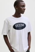 JACK&JONES 12290417 JJEDOVER DENIM TEE 0 YAKA KISA KOL TSH