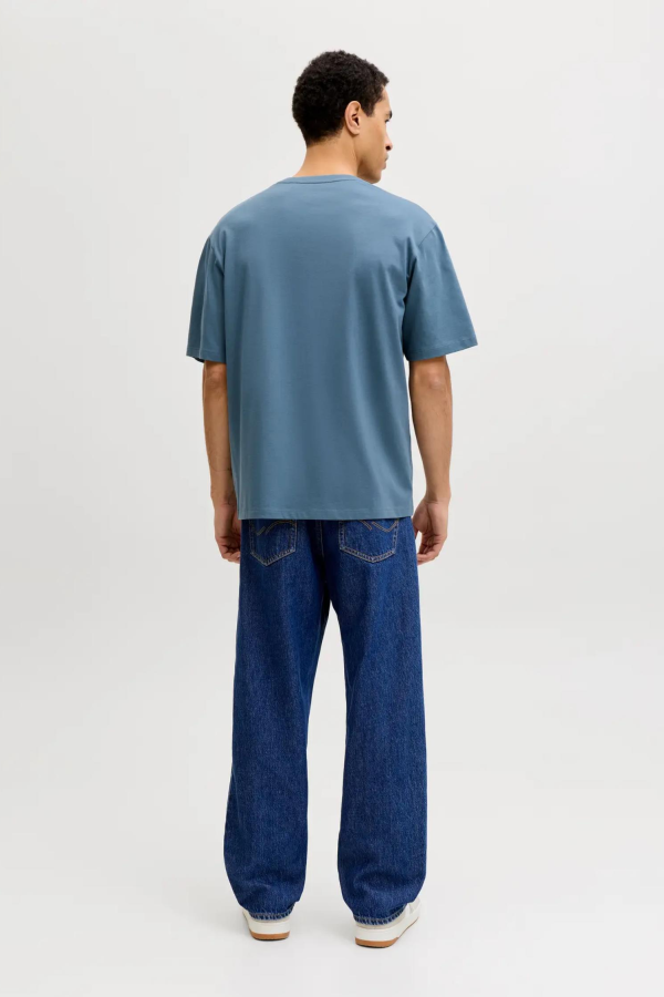 JACK&JONES 12290417 JJEDOVER DENIM TEE 0 YAKA KISA KOL TSH