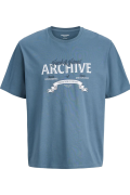 JACK&JONES 12290417 JJEDOVER DENIM TEE 0 YAKA KISA KOL TSH
