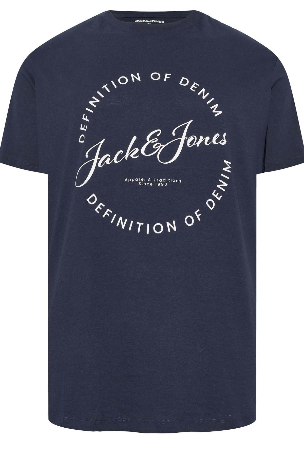 JACK&JONES 12294514 JJGRAYSON TEE ON YAZILI BATTAL BUYUK BEDEN KISA KOL TSHIRT