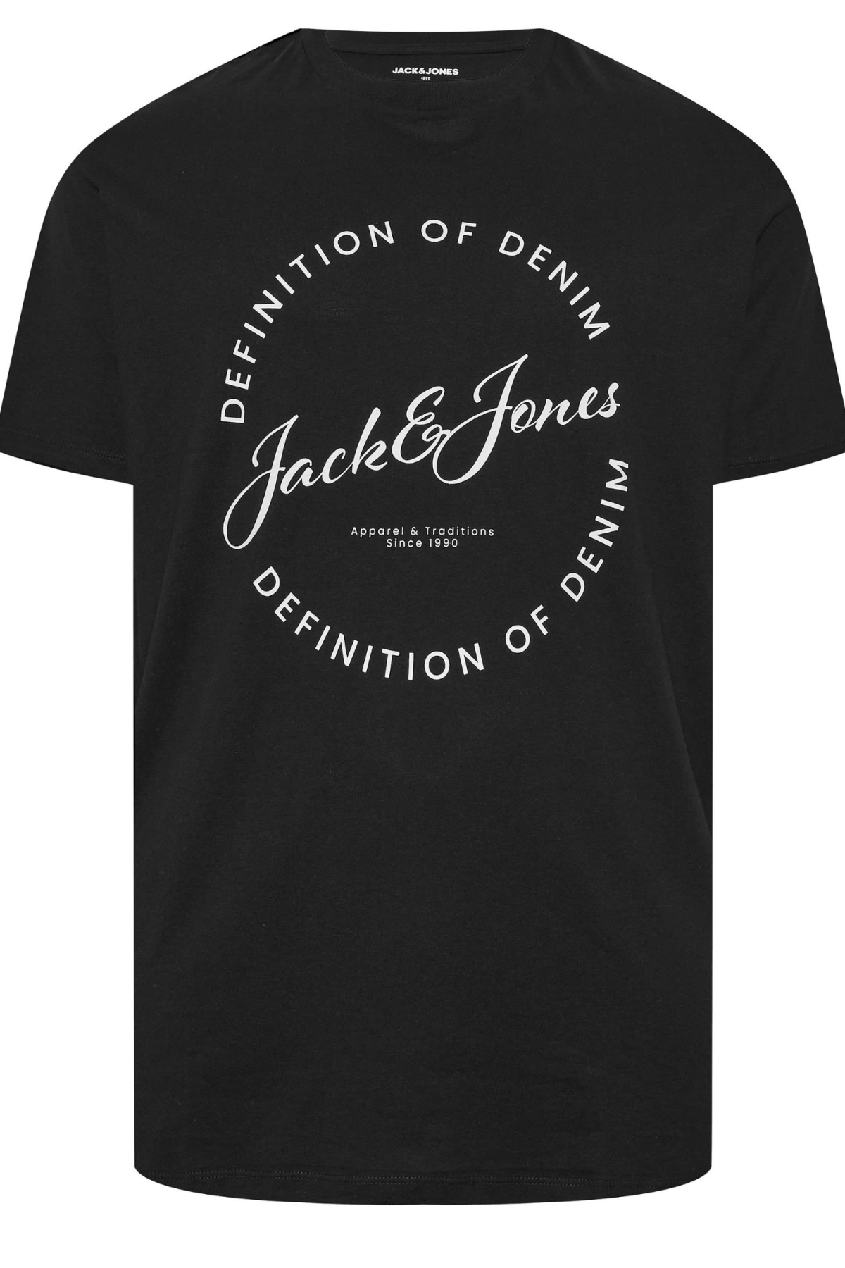 JACK&JONES 12294514 JJGRAYSON TEE ON YAZILI BATTAL BUYUK BEDEN KISA KOL TSHIRT