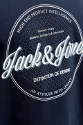 JACK&JONES 12294516 JJEDOVER ON YAZILI BATTAL BUYUK BEDEN KISA KOL TSHIRT