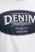 JACK&JONES 12294516 JJEDOVER ON YAZILI BATTAL BUYUK BEDEN KISA KOL TSHIRT