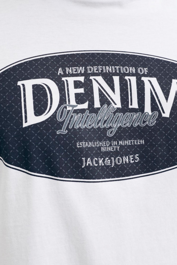 JACK&JONES 12294516 JJEDOVER ON YAZILI BATTAL BUYUK BEDEN KISA KOL TSHIRT