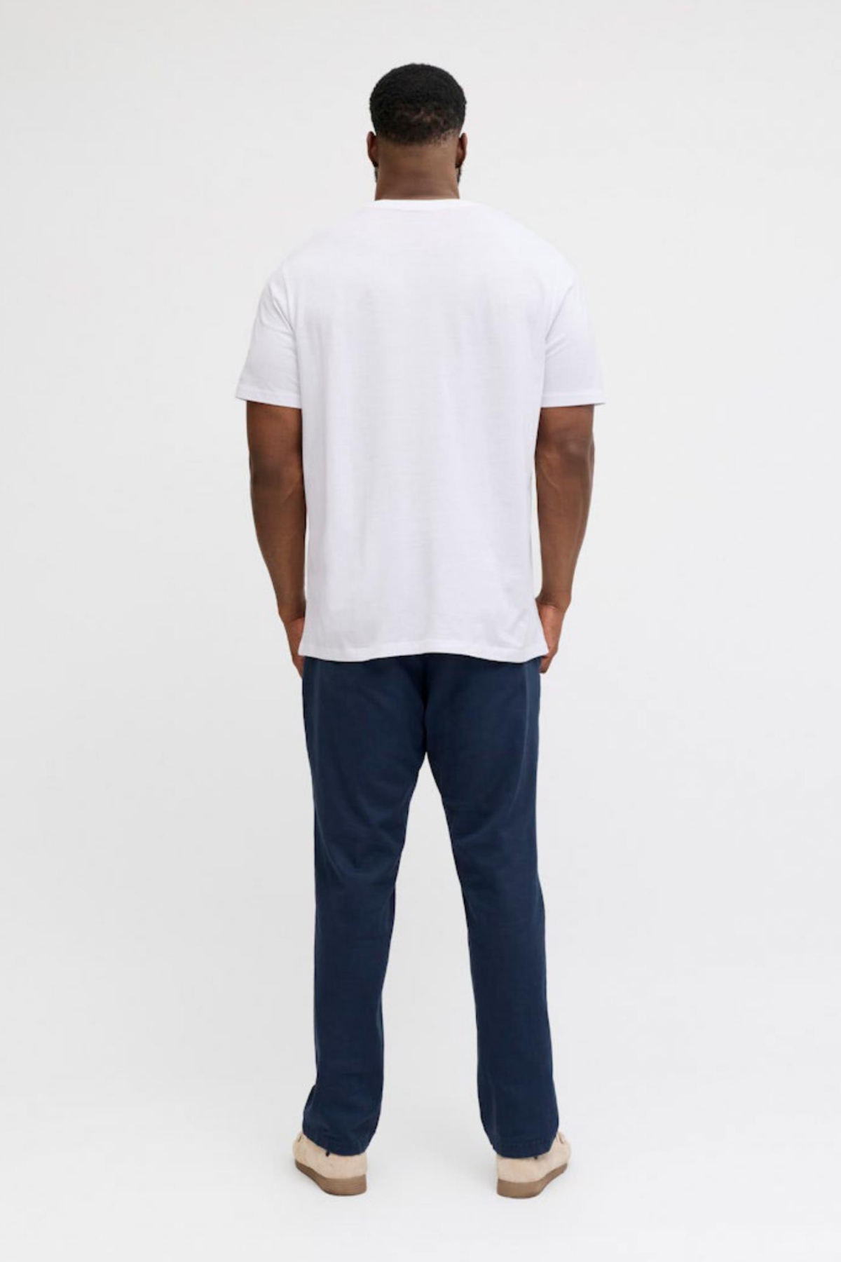 JACK&JONES 12294516 JJEDOVER ON YAZILI BATTAL BUYUK BEDEN KISA KOL TSHIRT