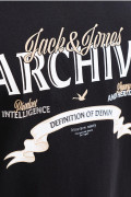 JACK&JONES 12294516 JJEDOVER ON YAZILI BATTAL BUYUK BEDEN KISA KOL TSHIRT