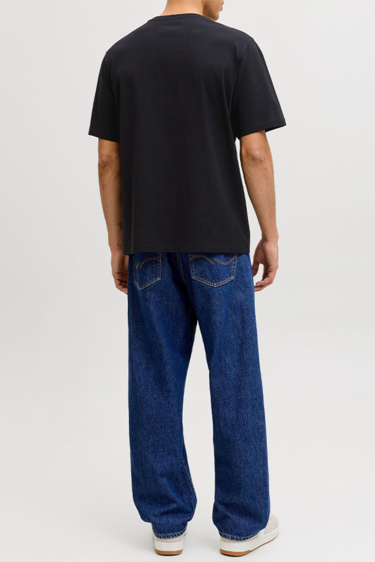 JACK&JONES 12294516 JJEDOVER ON YAZILI BATTAL BUYUK BEDEN KISA KOL TSHIRT