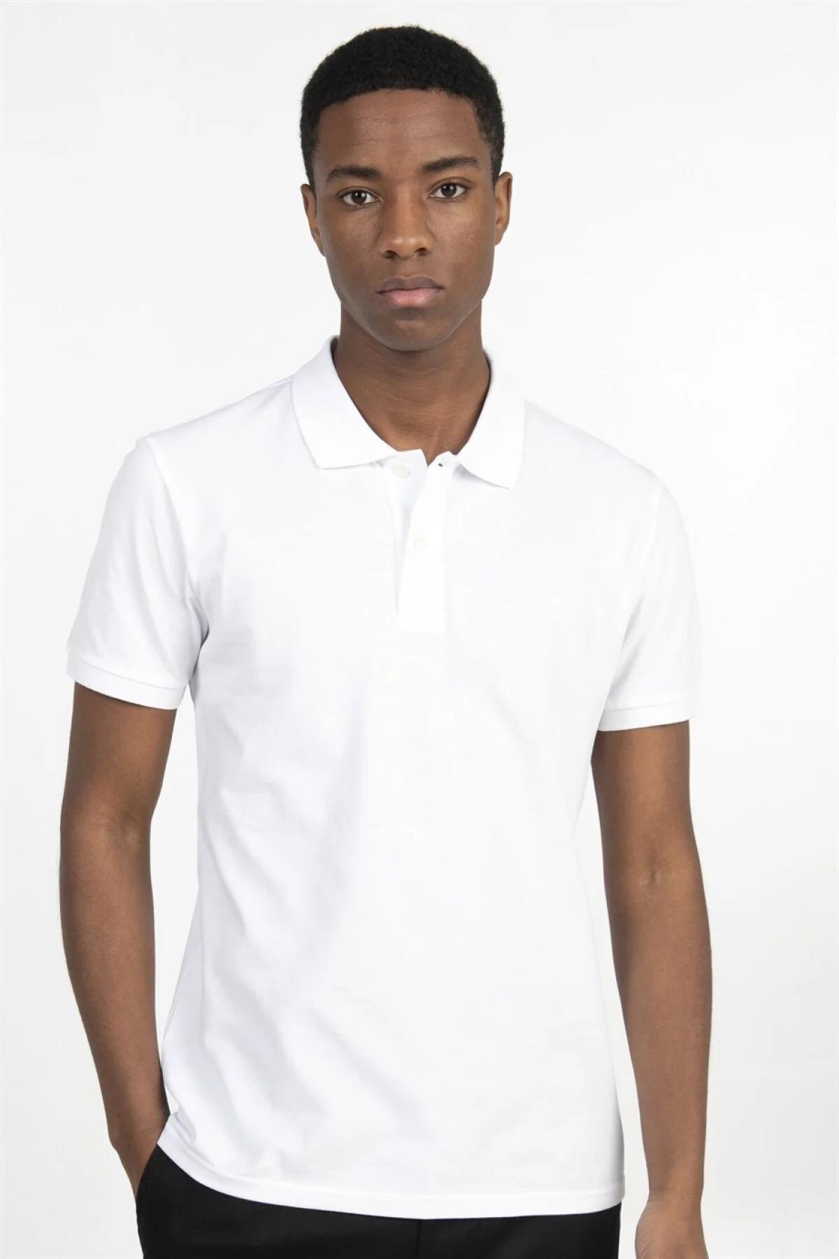 KINETIX M-SN328 PAMUKLU POLO YAKA KISA KOL TSH