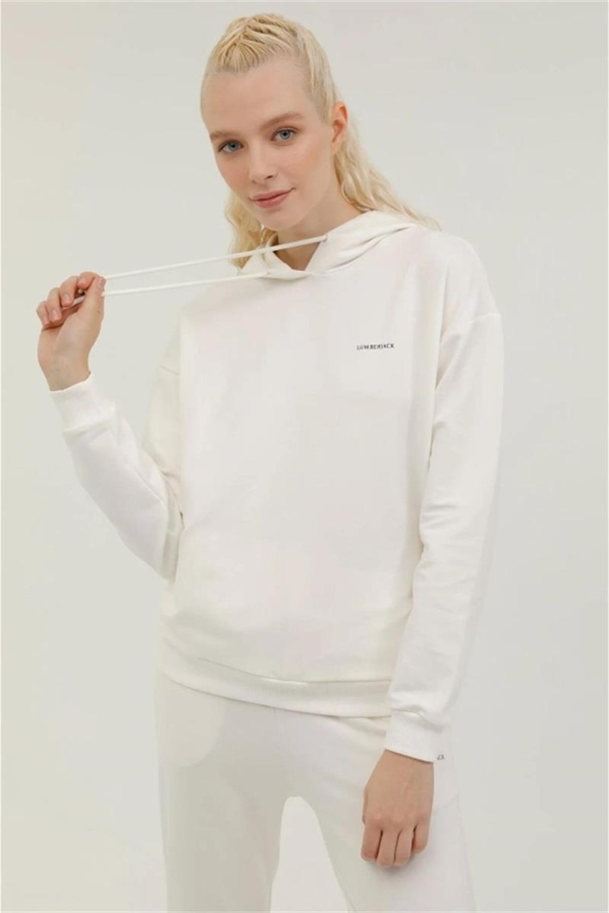 LUMBERJACK 17SN80 LUMBERJACK YAZILI KAPUSONLU BASIC HOODIE