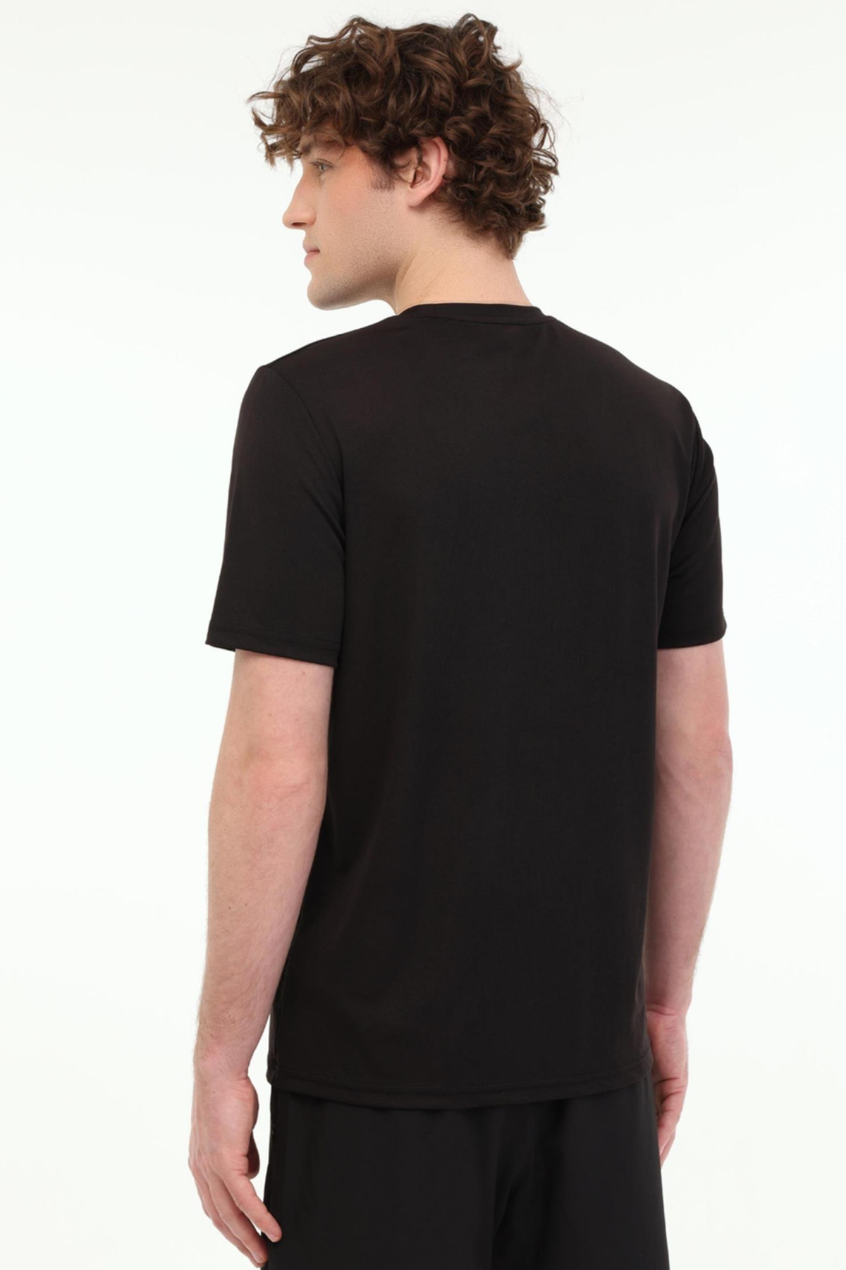 LUMBERJACK CT100 SADE ARMALI %100 POLYESTER BASIC TSHIRT