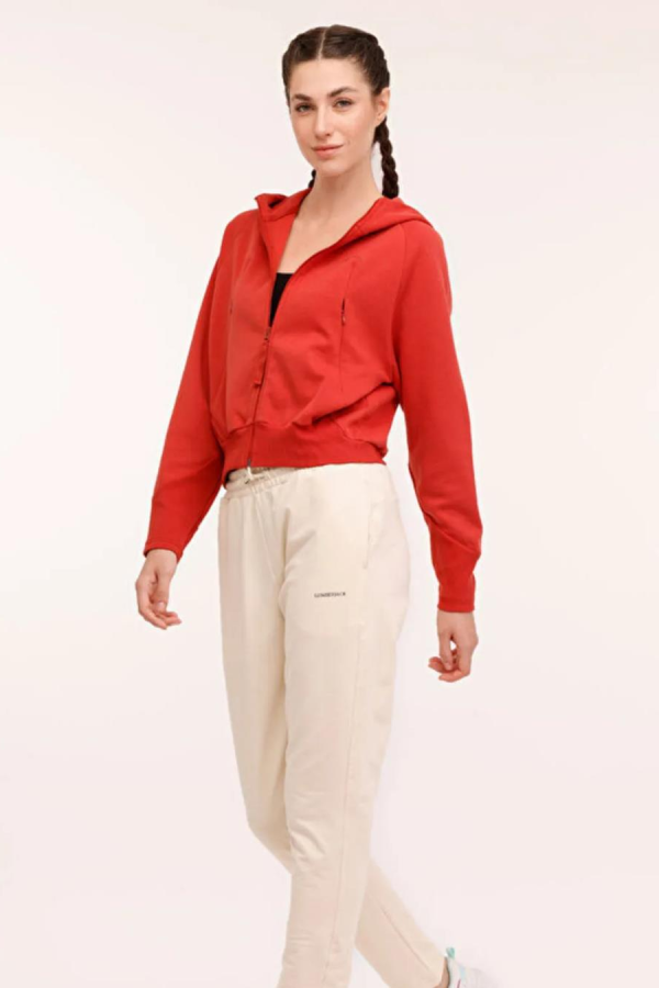 LUMBERJACK JOLIE 18SS319 KAPSONLU FERMUARLI SWEAT