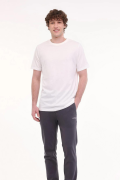 LUMBERJACK MB  CT110 PM  KOL ARMALI BASKISIZ 0 YAKA BASIC KISA KOL TSHIRT