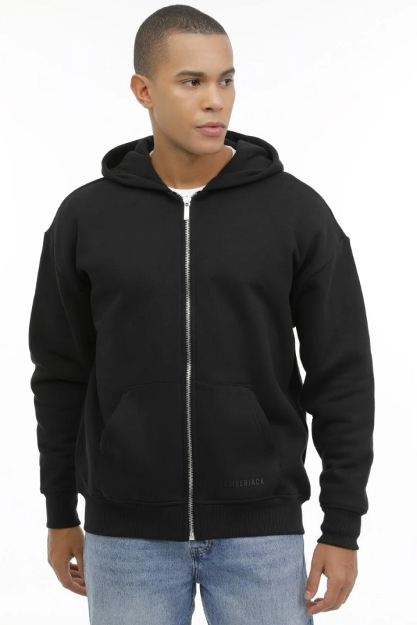 LUMBERJACK MB ROS 18HS112 FERNUARLI  KANGURU CEP KAPUSONLU SWEAT