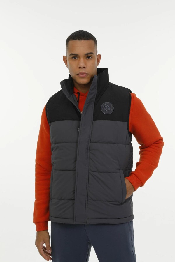 LUMBERJACK ML BULTURE 4LE CIFT RENKLI ASTARLI ERKEK YELEK