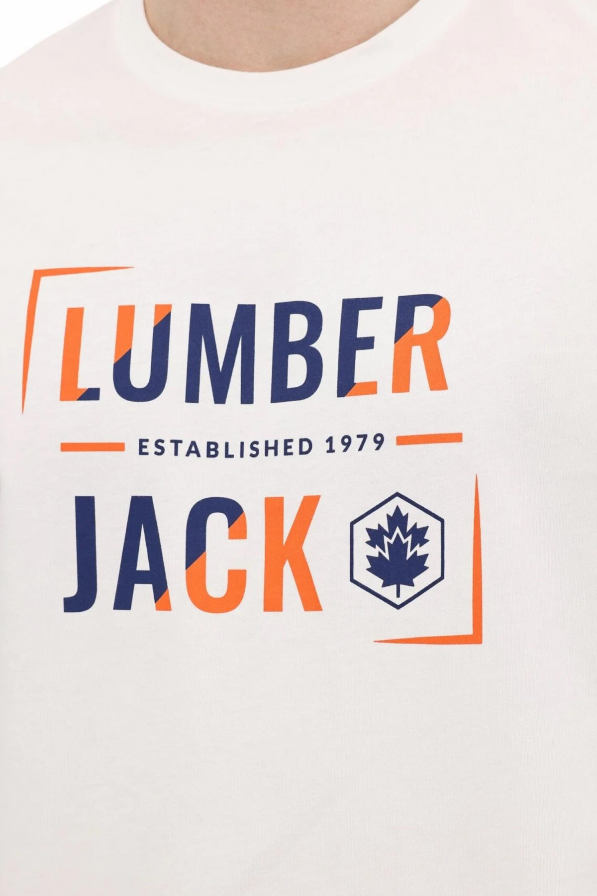 LUMBERJACK ML OKINA 11ID1-104 FX ON YAZIL BASKILI KISA KOL  TSHIRT