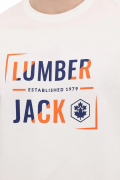 LUMBERJACK ML OKINA 11ID1-104 FX ON YAZIL BASKILI KISA KOL  TSHIRT