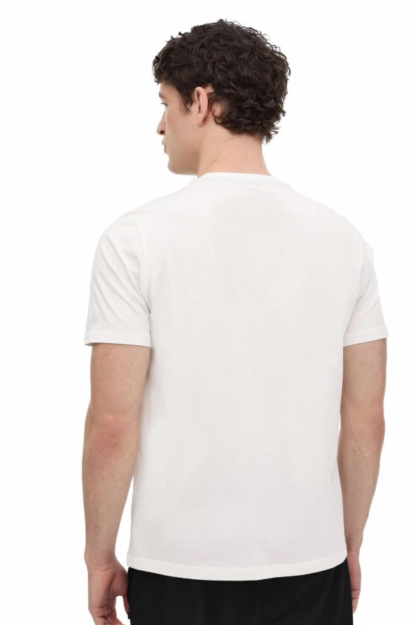 LUMBERJACK MLULRICH 11ID1-100  FX ON KABARTMA BASKILI KISA KOL  TSHIRT