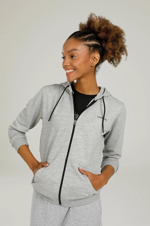 LUMBERJACK 18SN77 BASIC HOODIE FULL ZIP 4FX KAPSONLU ON FERMUARLI CEKET