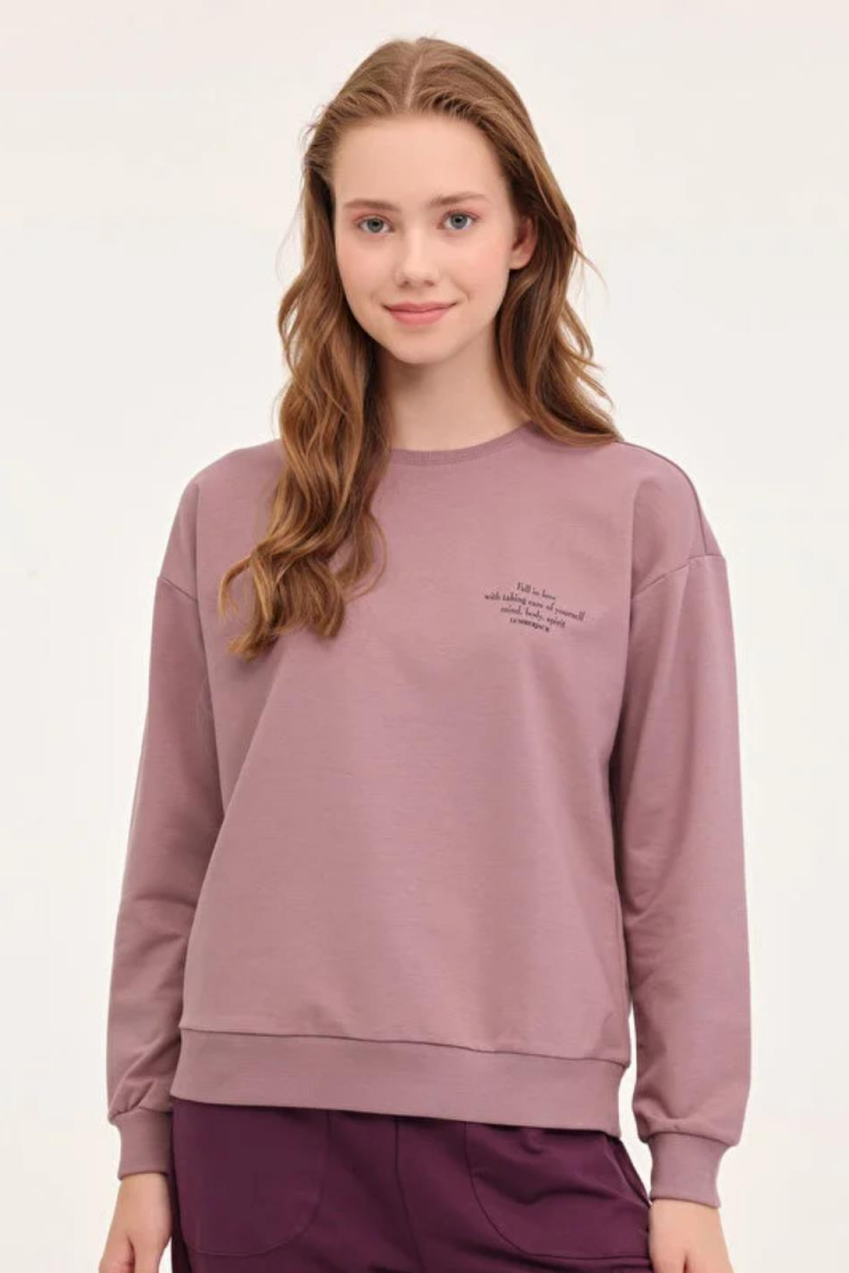 LUMBERJACK WB ANNA 16 0 YAKA YAZILI SWEAT