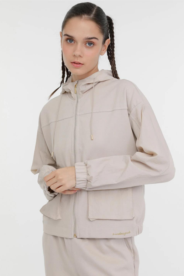 LUMBERJACK WL MABEL 18ES120 PR KAPSONLU FERMUARLI SWEAT